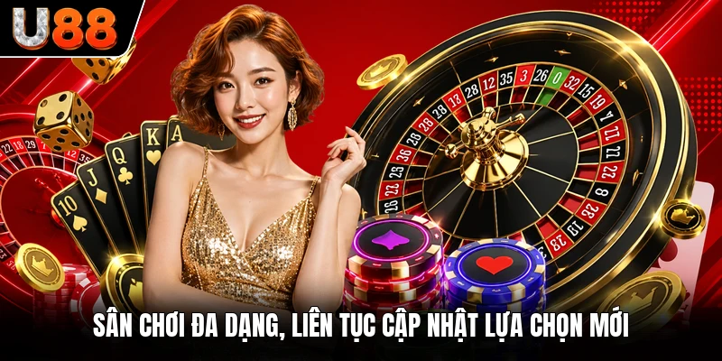 Sân chơi đa dạng, liên tục cập nhật lựa chọn mới