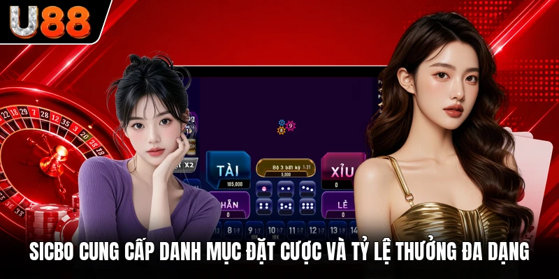 Sicbo cung cấp danh mục đặt cược và tỷ lệ thưởng đa dạng