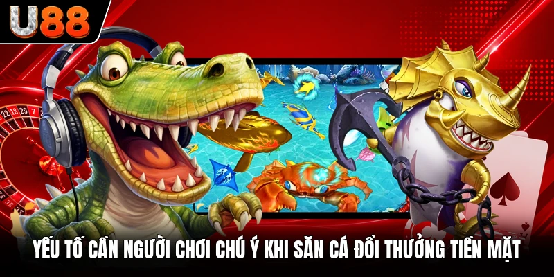 Yếu tố cần người chơi chú ý khi săn cá đổi thưởng tiền mặt